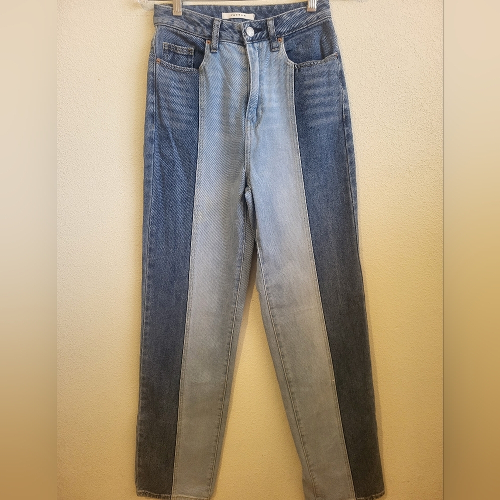 PacSun Women's Blue Two-Tone Jeans. Size 25 - Picture 5 of 16